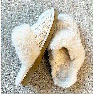 Ugg Australia cozy Cable-knit Scuff Slippers For Women in sand